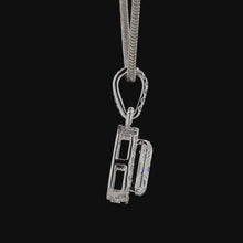 Load and play video in Gallery viewer, Radiant Cut Lab Diamond Halo Pendant — 1.00ct in 14k Gold
