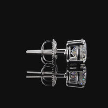 Load and play video in Gallery viewer, Round Brilliant Lab Diamond Stud Earrings — 2.00ctw in 14k Gold
