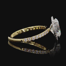 Load and play video in Gallery viewer, The Charlotte Ring — 1.50ct Oval Cut Halo Pavé
