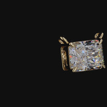 Load and play video in Gallery viewer, Radiant Cut Lab Diamond Pendant — 2.00ct in 14k Yellow Gold
