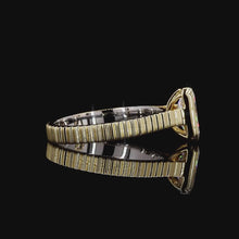 Load and play video in Gallery viewer, The Celeste Ring — 1.50ct Radiant Cut Bezel with Fluted Band

