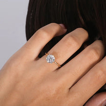 Load image into Gallery viewer, Moissanite 2.00ctw Solitaire Engagement Ring in 14k Yellow Gold
