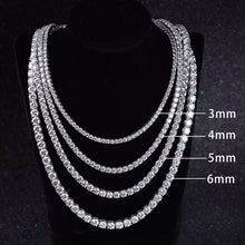 Load image into Gallery viewer, Glacial Jewels Exclusive Moissanite Tennis Necklace in Sterling Silver

