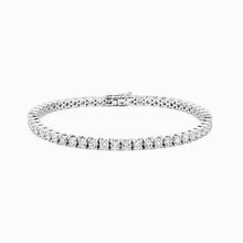 Load image into Gallery viewer, Glacial Jewels 3mm Moissanite Tennis Bracelet in Sterling Silver
