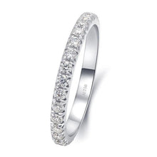 Load image into Gallery viewer, Moissanite Eternity Band Set in 14k White Gold
