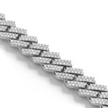Load image into Gallery viewer, VVS1/D Moissanite Cuban Link Bracelet in Solid 925 Silver
